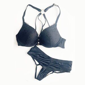 Victoria's Secret Very Sexy After Hours Strappy O-Ring Lace Chain Set Set 32A XS